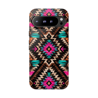 Neon Aztec Rug Tough Case