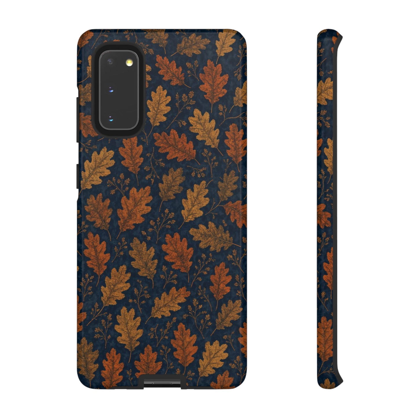 Navy Autumn Leaves Tough Case