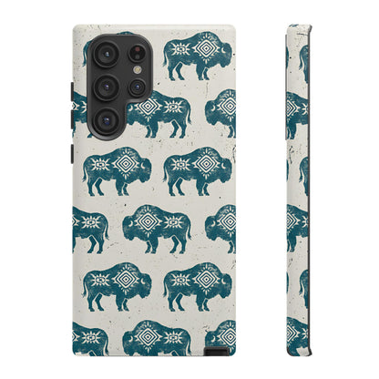 Teal Aztec Buffalo Tough Case