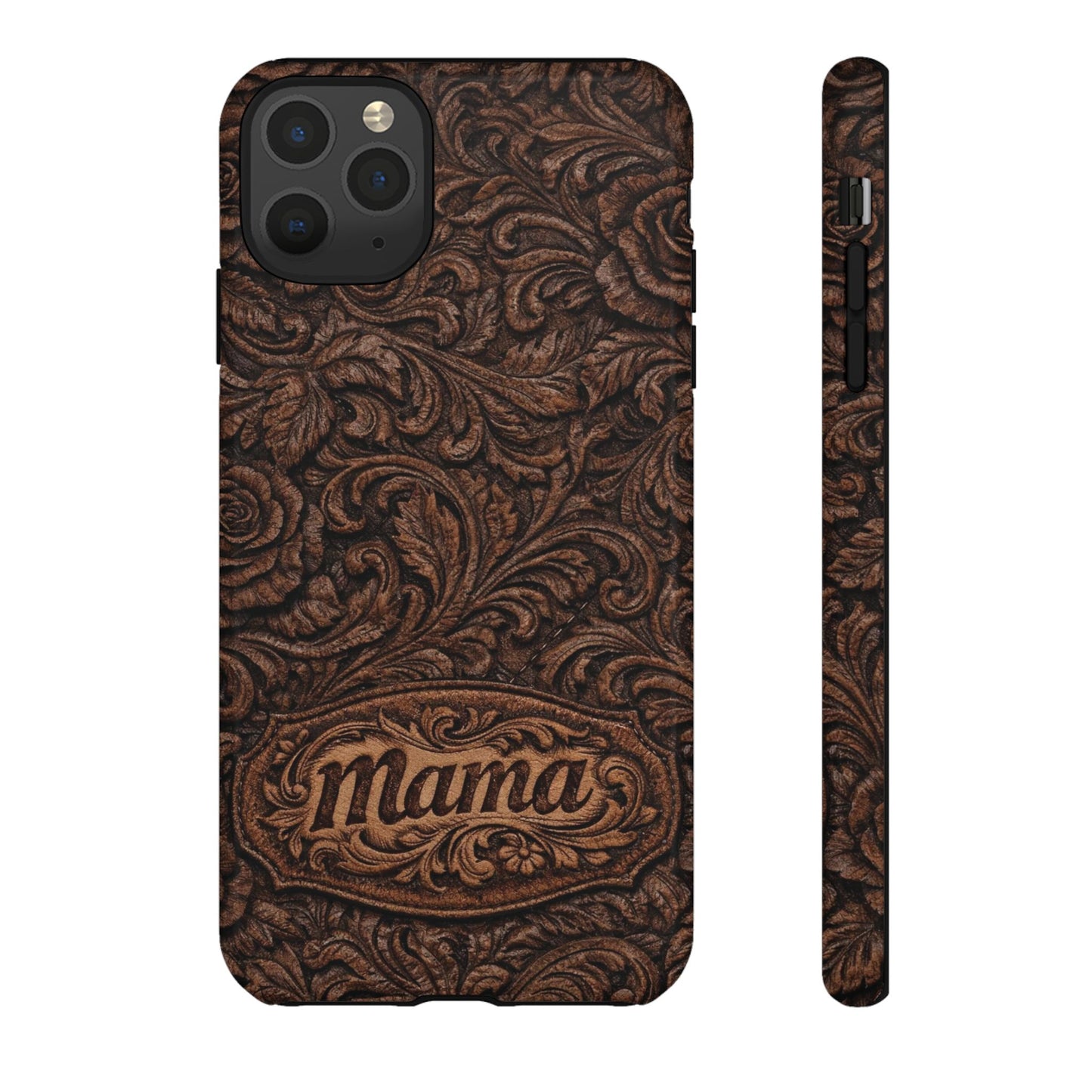 Carved Floral Mama Tough Case
