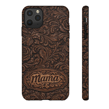 Carved Floral Mama Tough Case