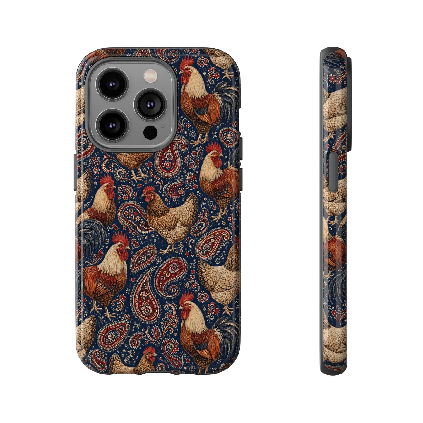 Patriotic Paisley Chickens Tough Case