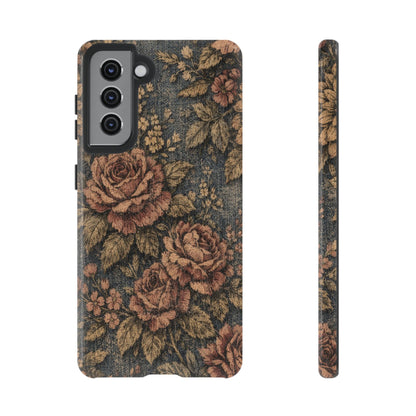 Denim Blooms Tough Case