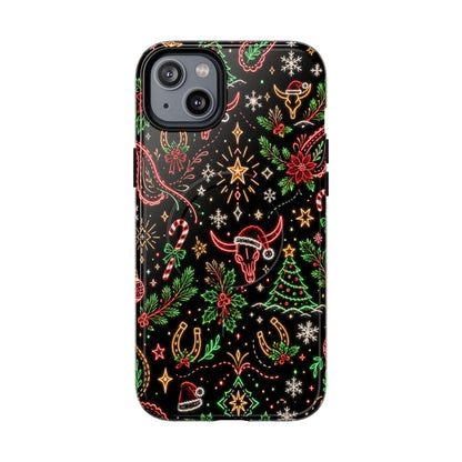 Neon Christmas Skulls Magnetic Case