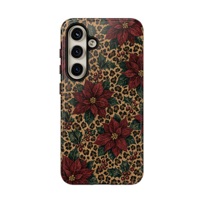 Leopard Poinsettia Tough Case