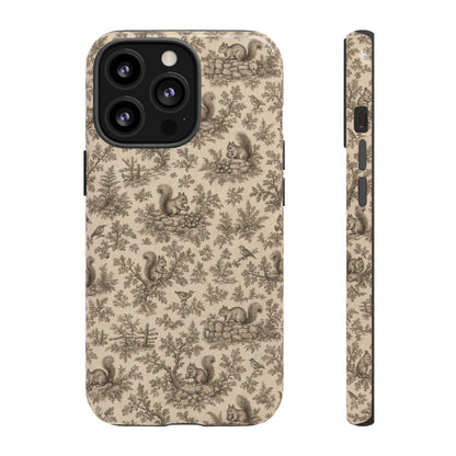 Squirrel Toile Tough Case