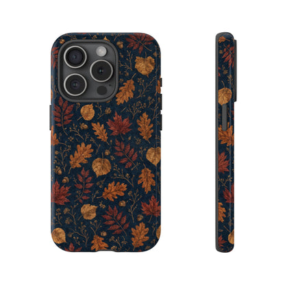 Navy Oak Leaf Tough Case