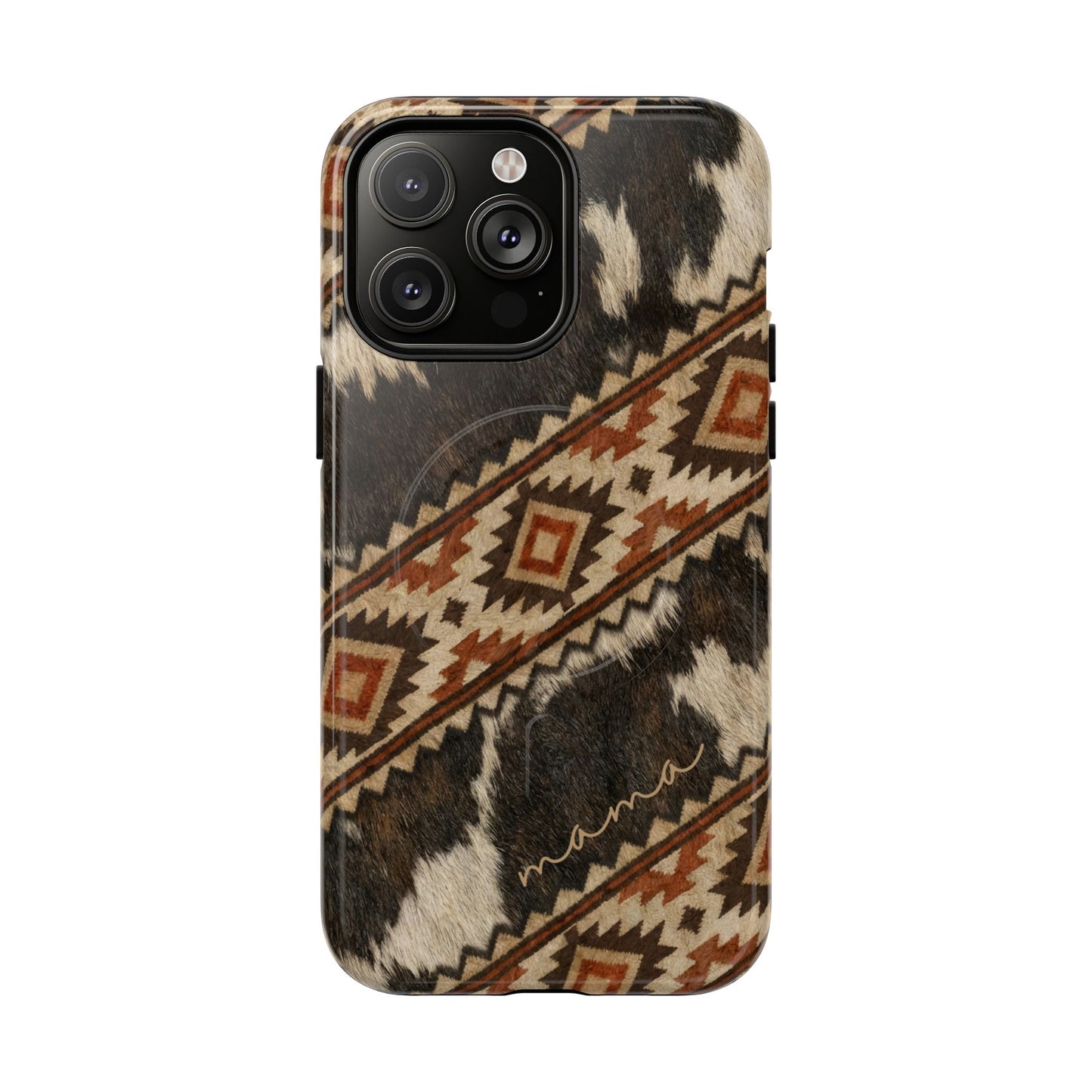 Cowhide Aztec Mama Magnetic Case