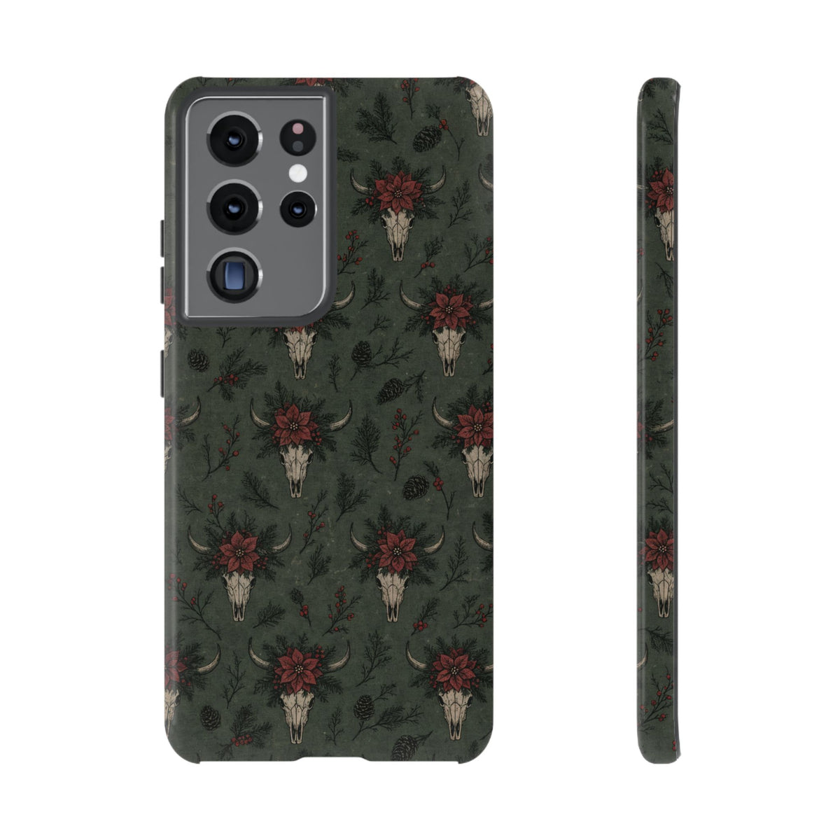 Inked Christmas Skull Tough Case