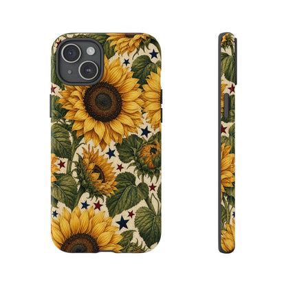 Stars And Sunflowers Tough Case