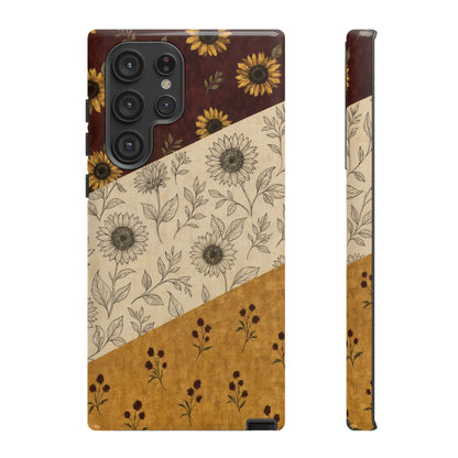 Sunflower Burgundy Swaths Tough Case