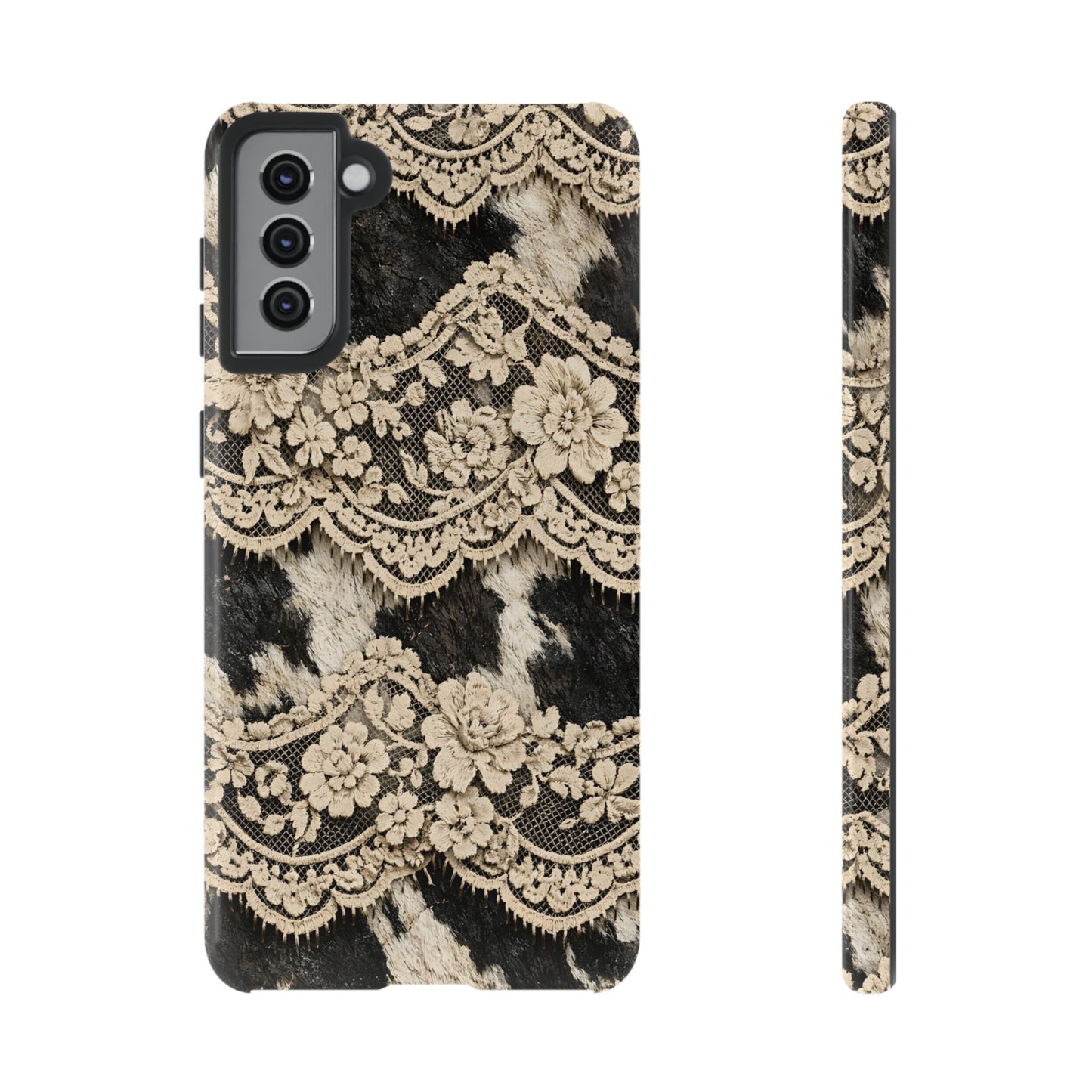 Cowhide Lace Tough Case