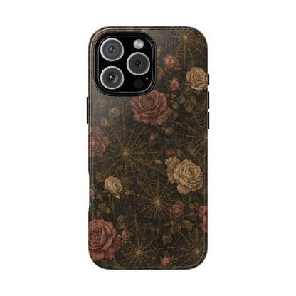 Spiderweb Rose Tough Case