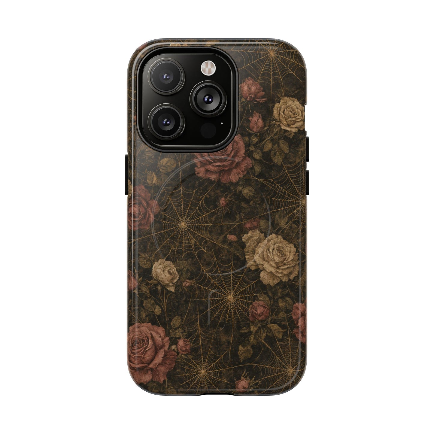 Spiderweb Rose Magnetic Case