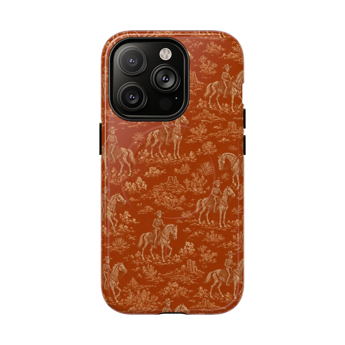 Cowboy Skeleton Toile Magnetic Case