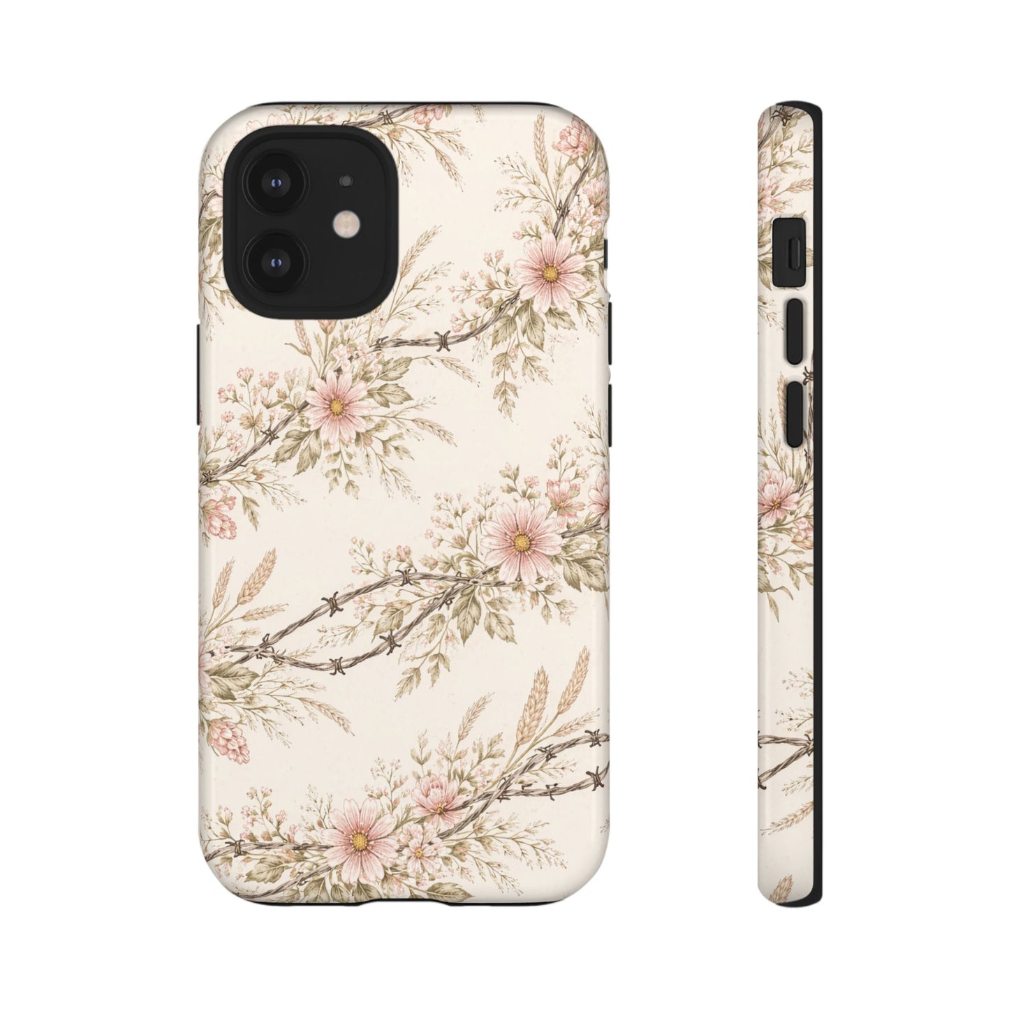 Floral Barbed Wire Tough Case