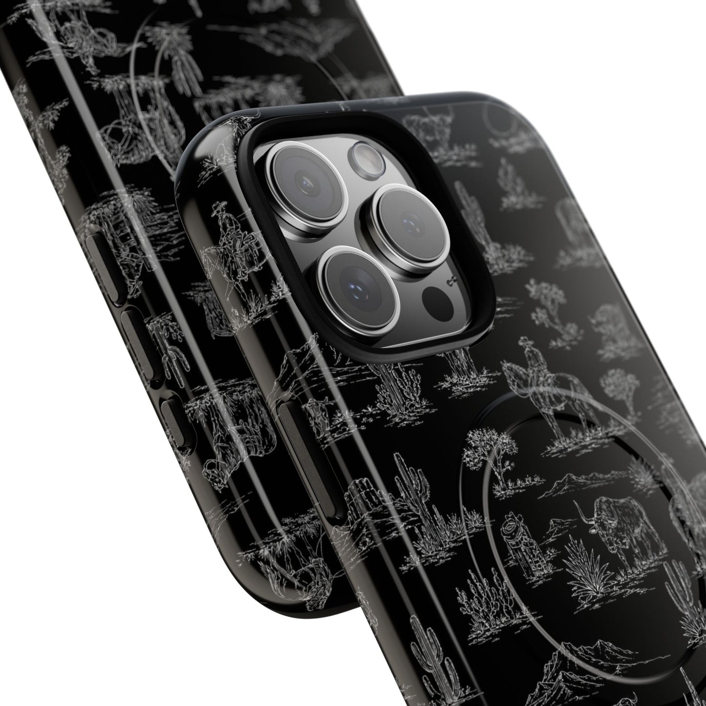 Midnight Toile Magnetic Case