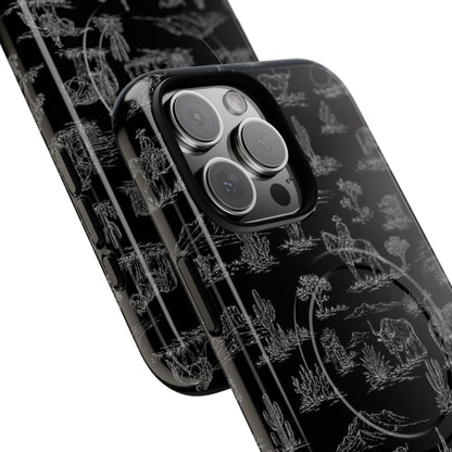 Midnight Toile Magnetic Case