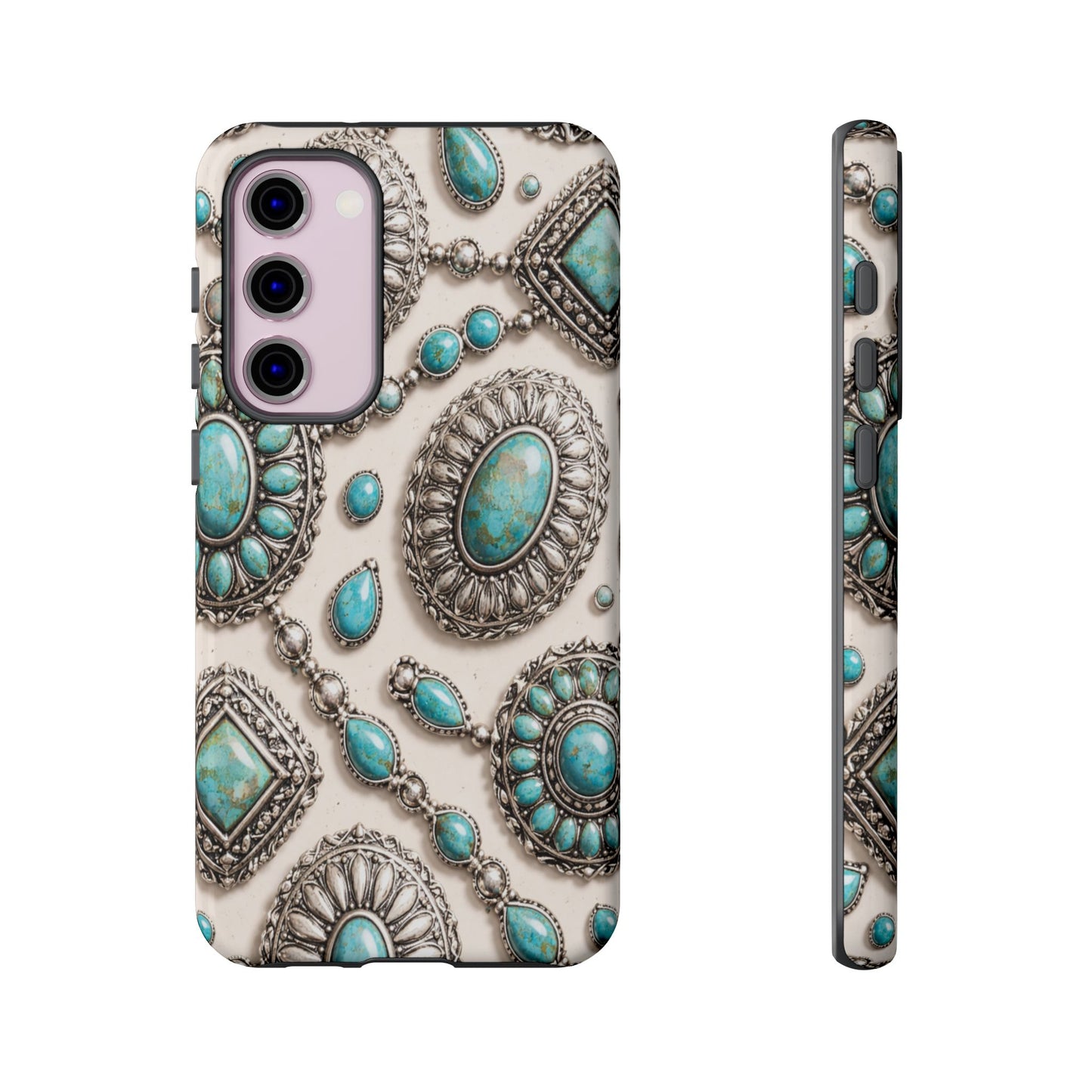 Turquoise Silver Concho Tough Case