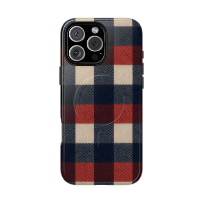 Patriotic Plaid Magnetic Case