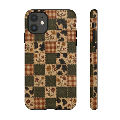 Autumn Plaid Patchwork Tough Case