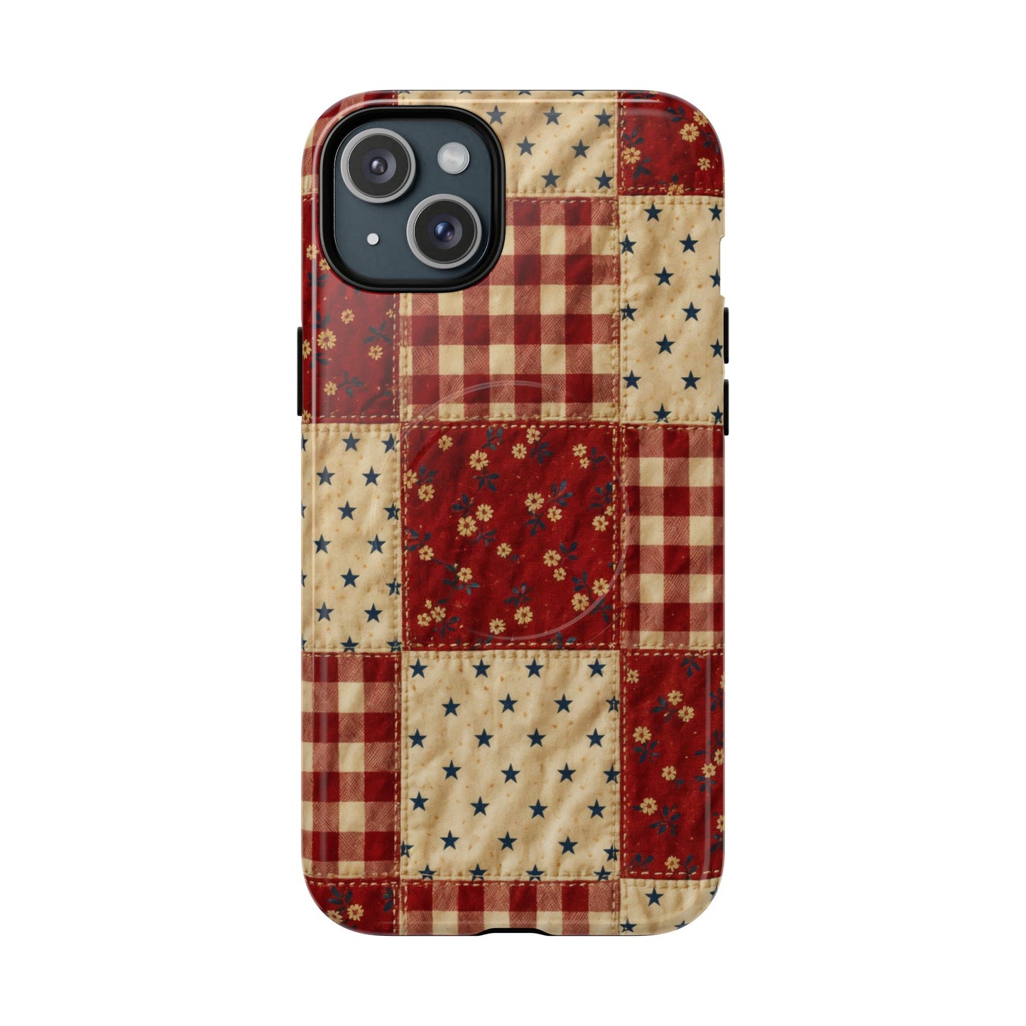 Gingham Stars Magnetic Case