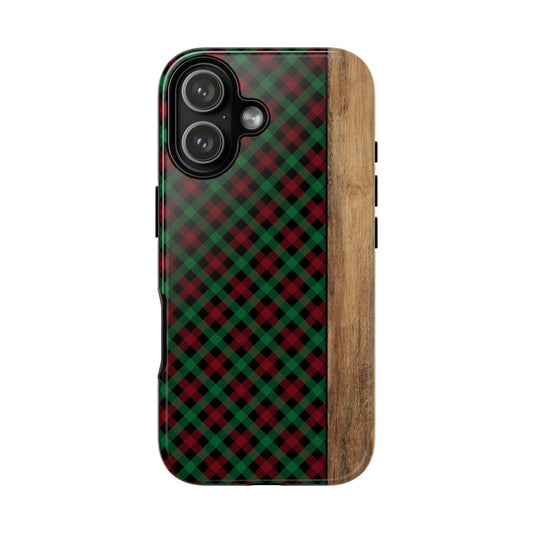Red Green Plaid Tough Phone Case