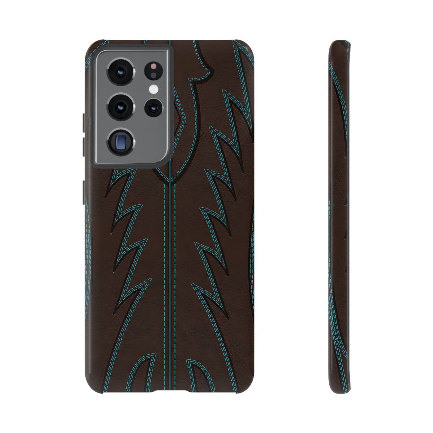 Boot Closeup Brown Turquoise Tough Case