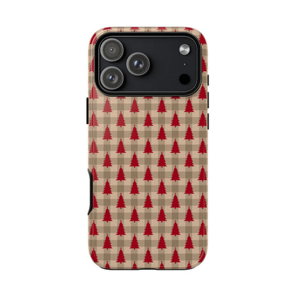 Plaid Tree Tough Phone Case