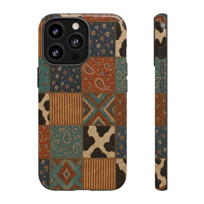 Turquoise Patchwork Tough Case