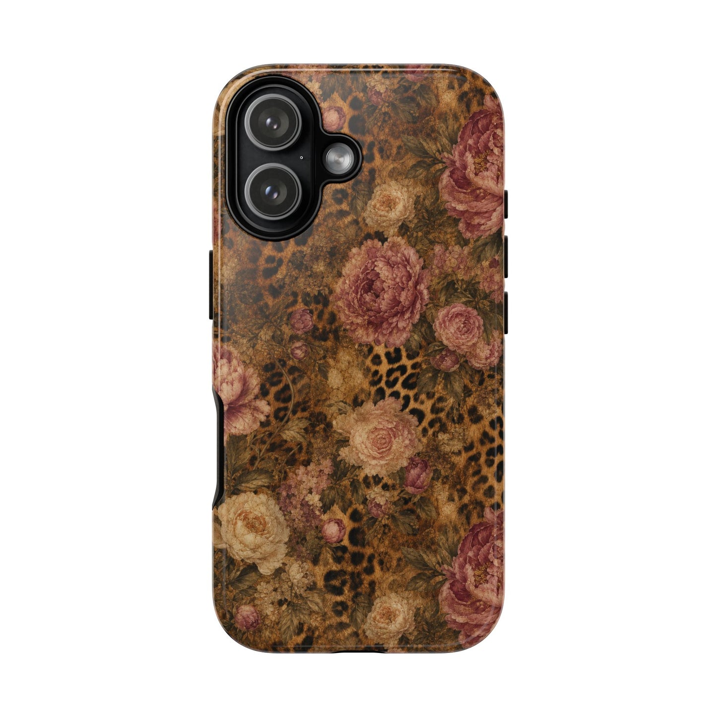 Leopard Floral Tough Case