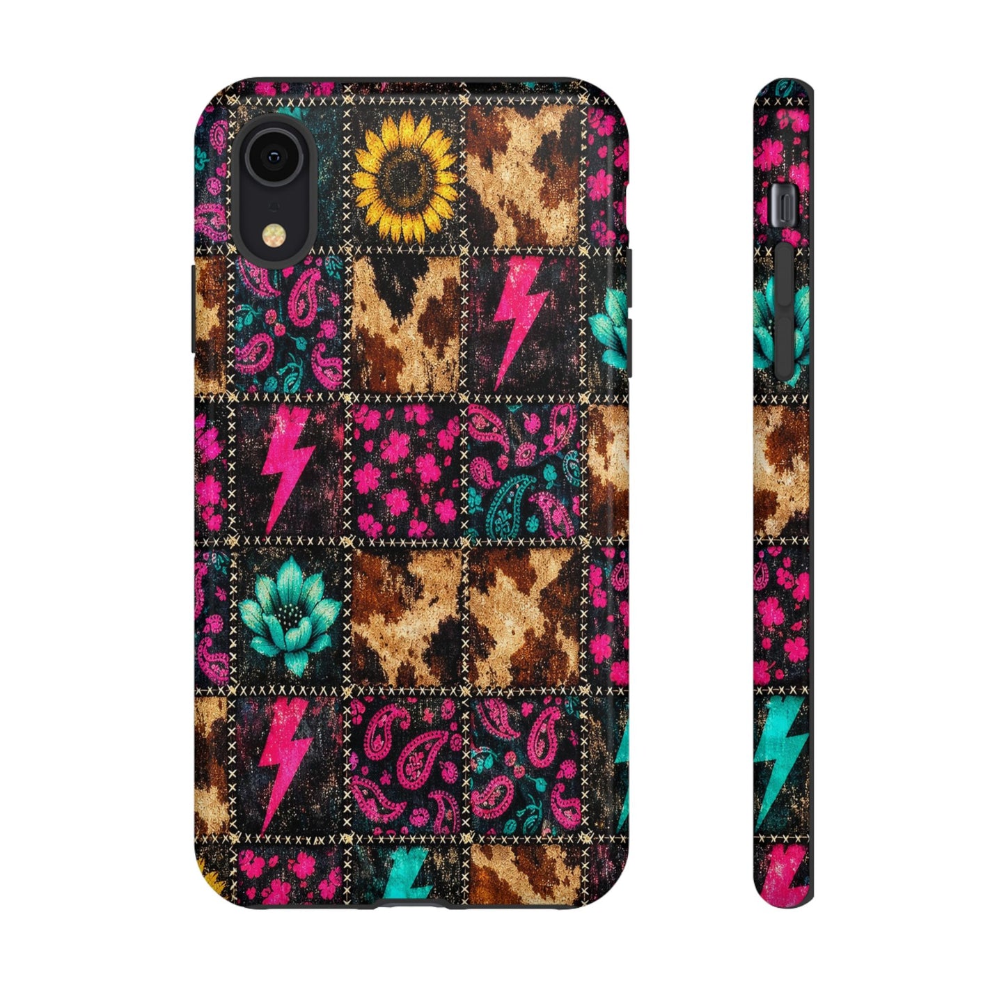 Neon Patchwork Tough Case
