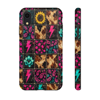 Neon Patchwork Tough Case