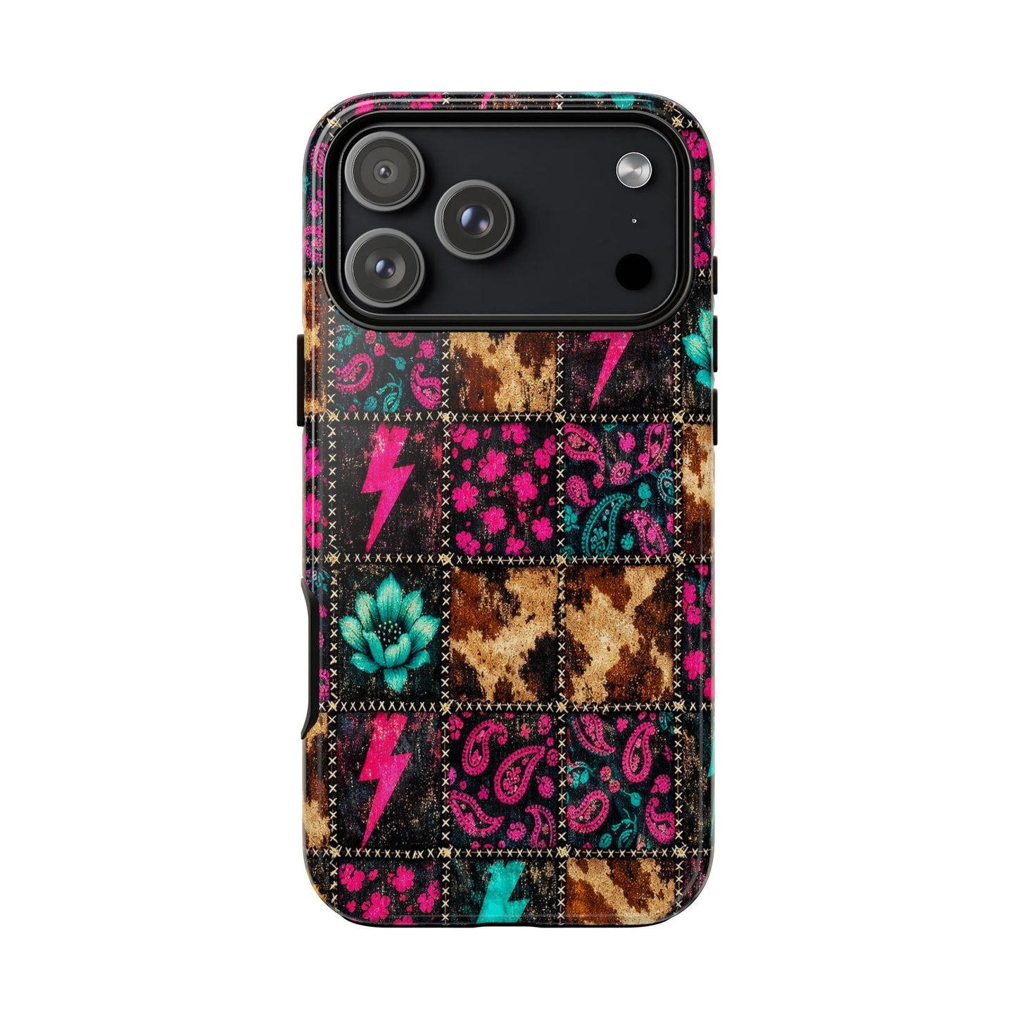 Neon Patchwork Tough Case