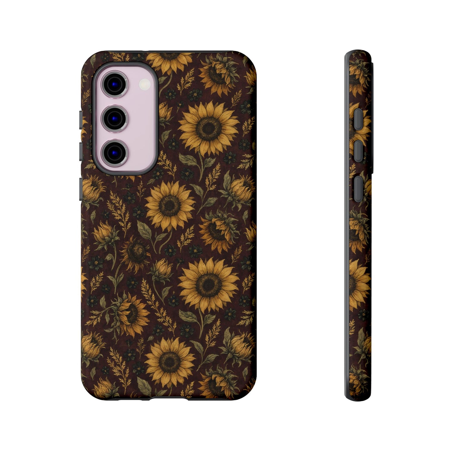Burgundy Sunflowers Tough Case