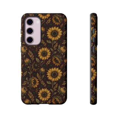 Burgundy Sunflowers Tough Case