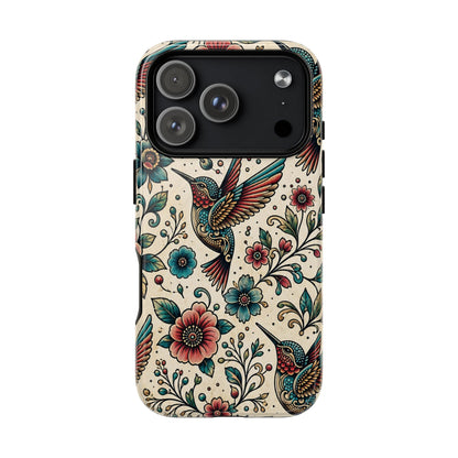 Retro Hummingbird Magnetic Case
