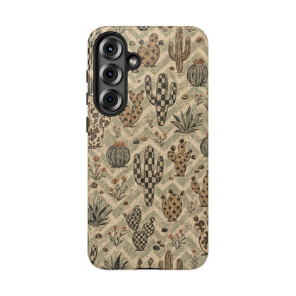 Checkered Cactus Tough Case