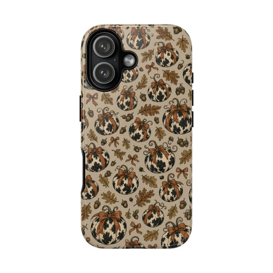 Cowhide Pumpkin Bows Tough Case