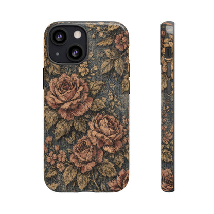 Denim Blooms Tough Case