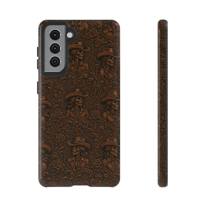 Tooled Skeleton Cowgirl Tough Case