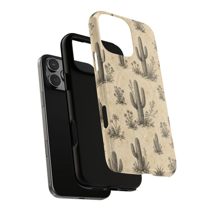 Cactus Sketch Magnetic Case