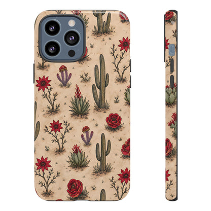 Red Bloom Desert Tough Case