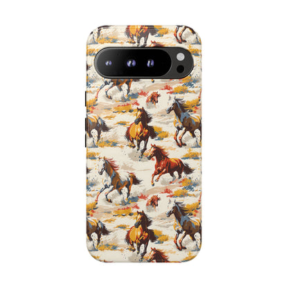 Painted Horses White Phone Case