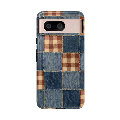 Denim Patchwork Tough Case
