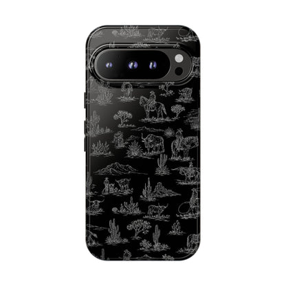 Midnight Toile Tough Case