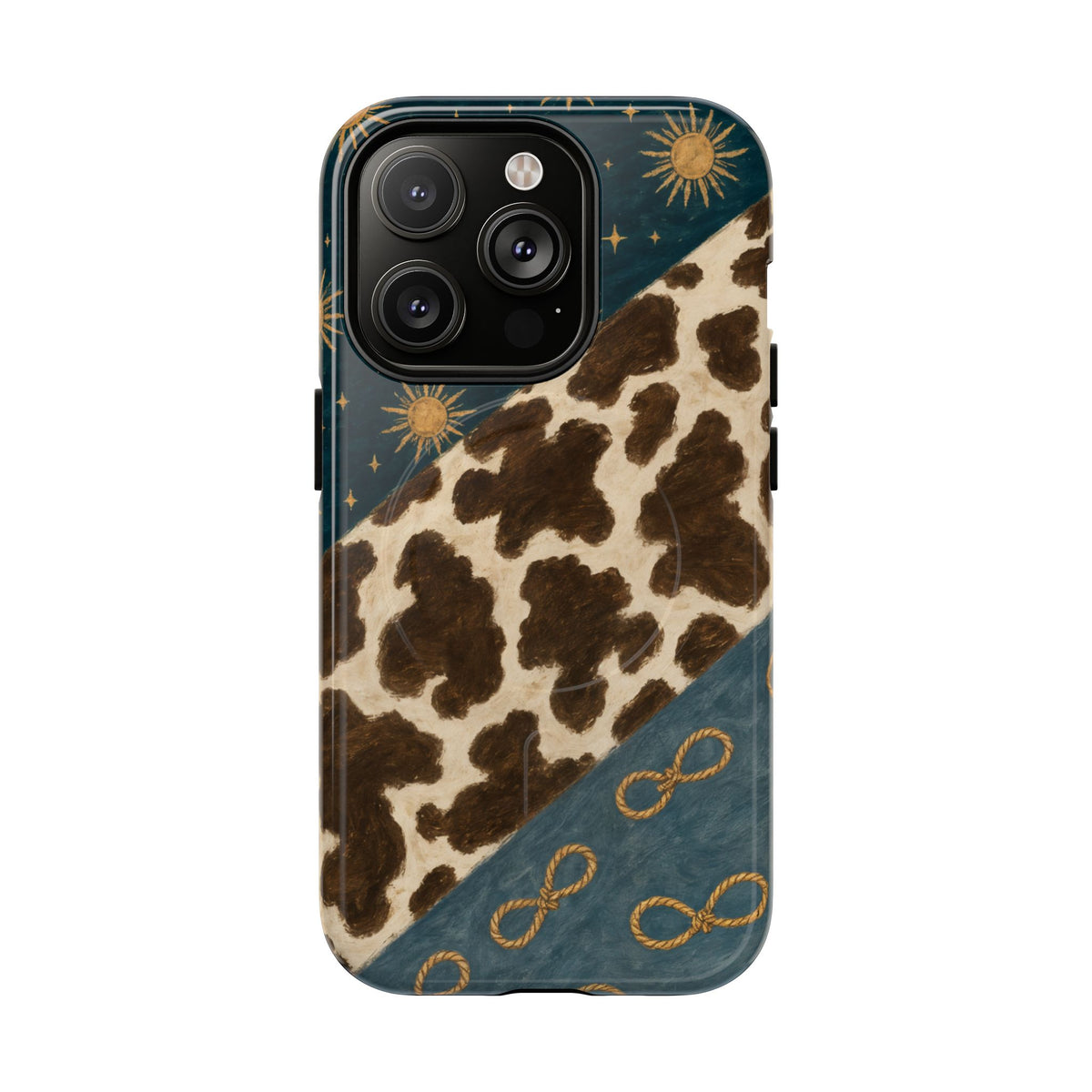 Sunburst Cowhide Swath Magnetic Case