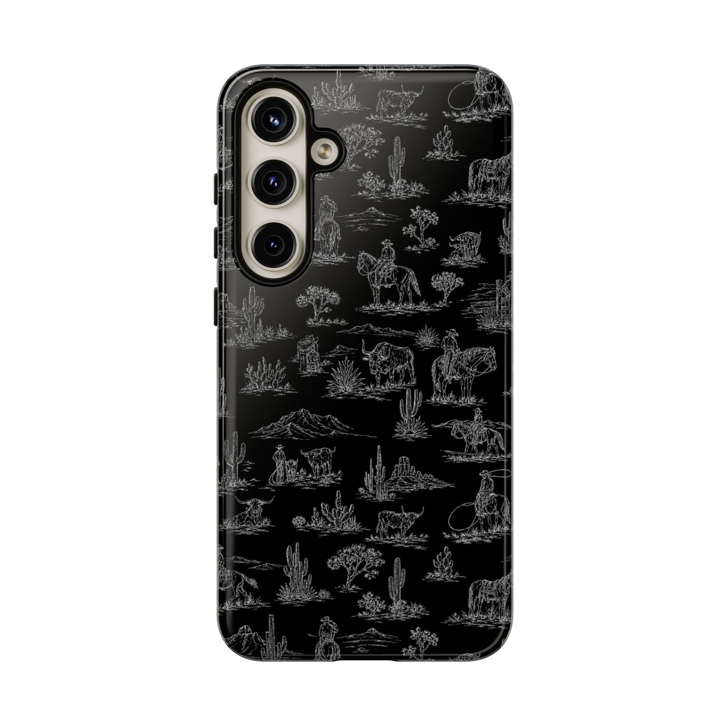 Midnight Toile Tough Case