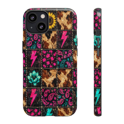 Neon Patchwork Tough Case