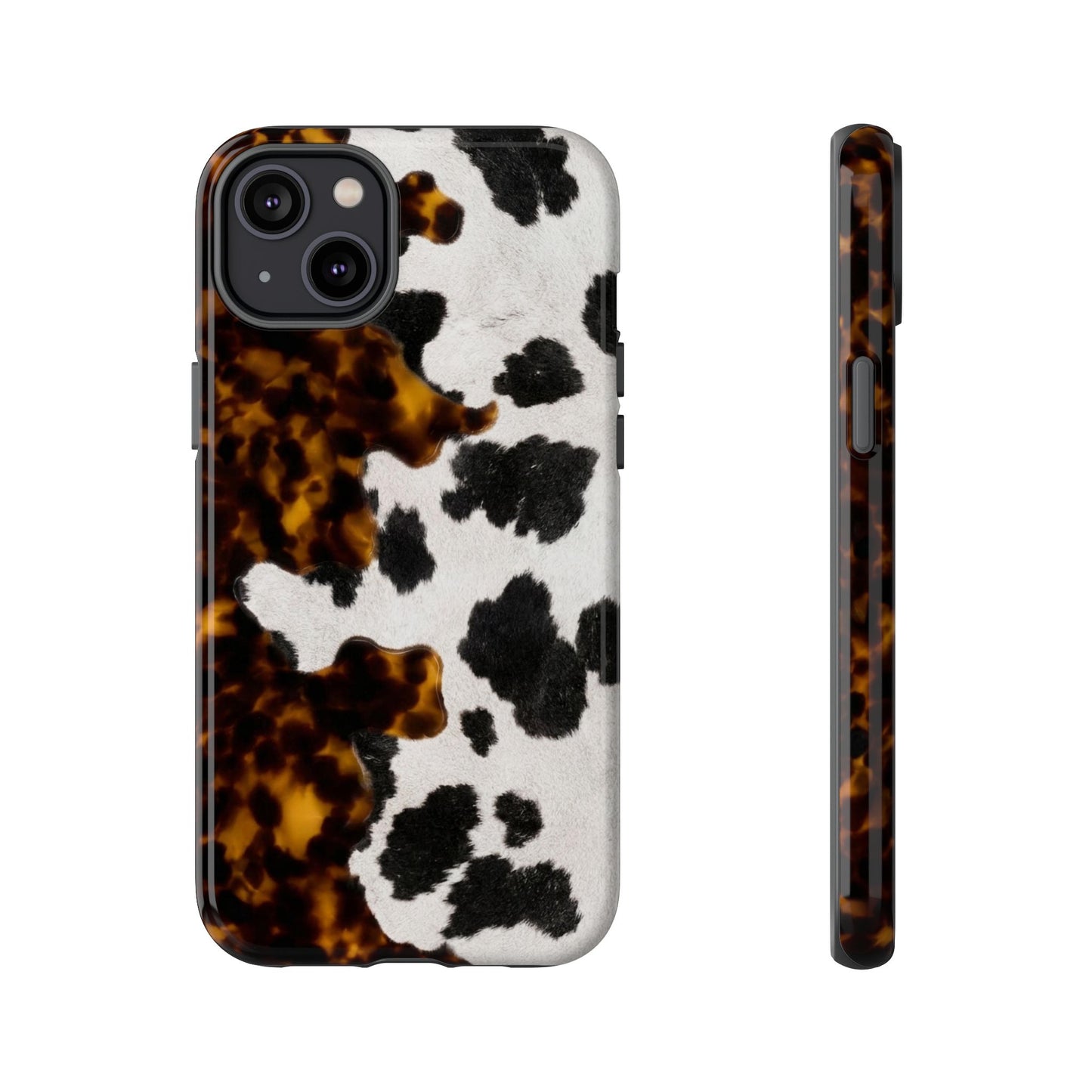 Tortoiseshell + Cowhide Tough Case